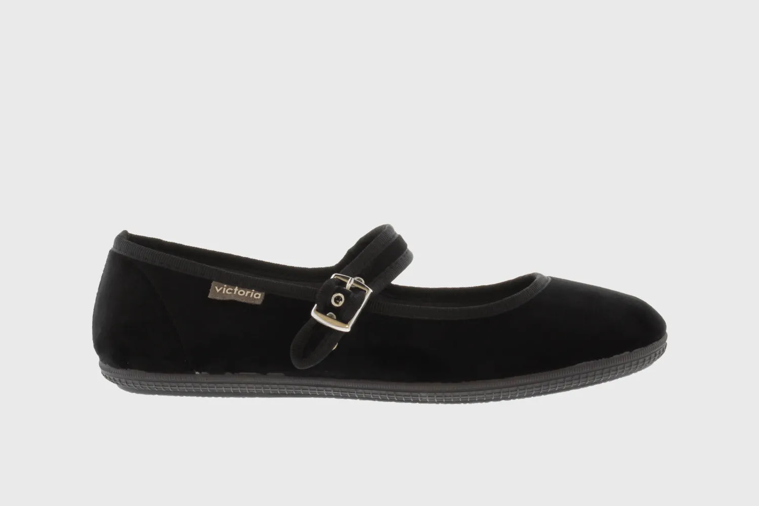 Velvet Maryjane shoes (black)