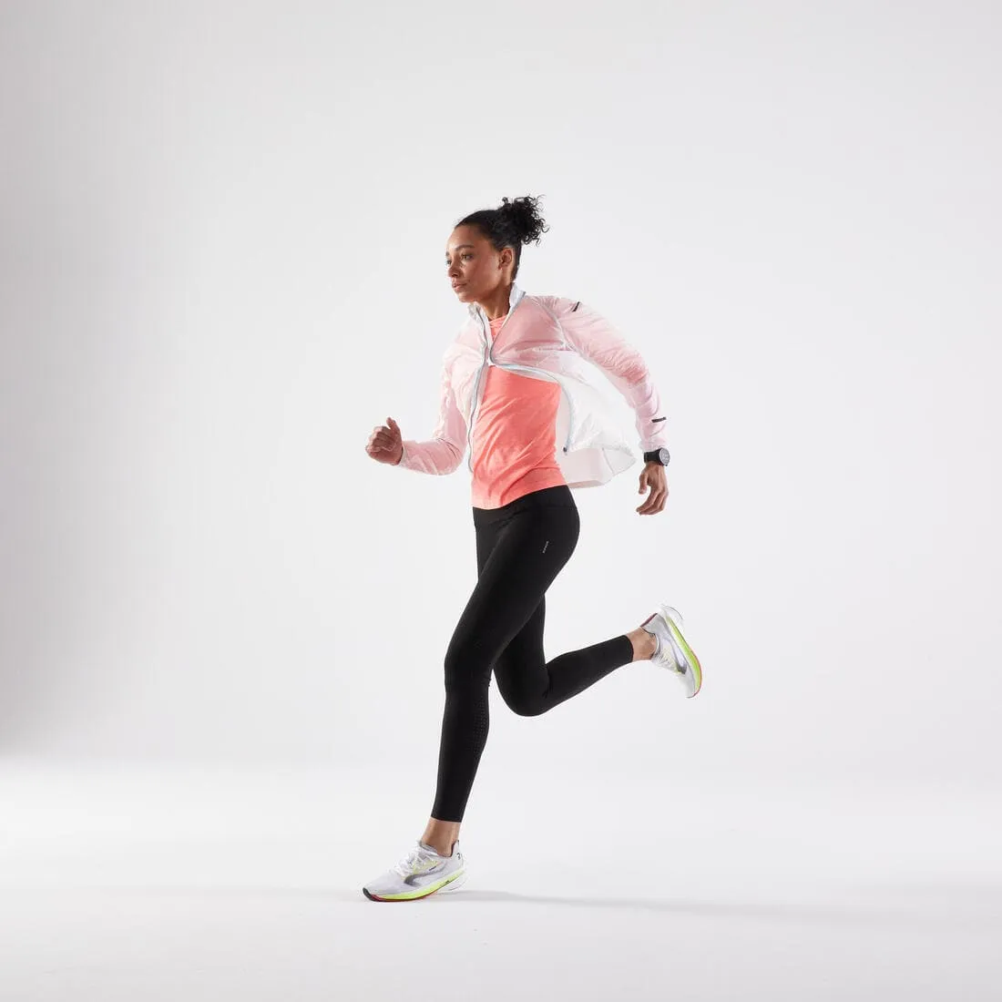 Veste running coupe vente Femme - KIPRUN WIND blanc