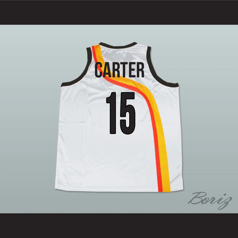 Vince Carter 15 Roswell Rayguns White Basketball Jersey