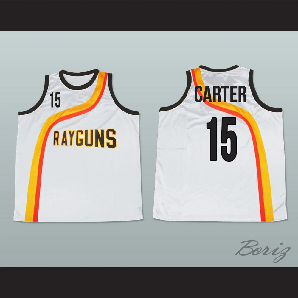 Vince Carter 15 Roswell Rayguns White Basketball Jersey