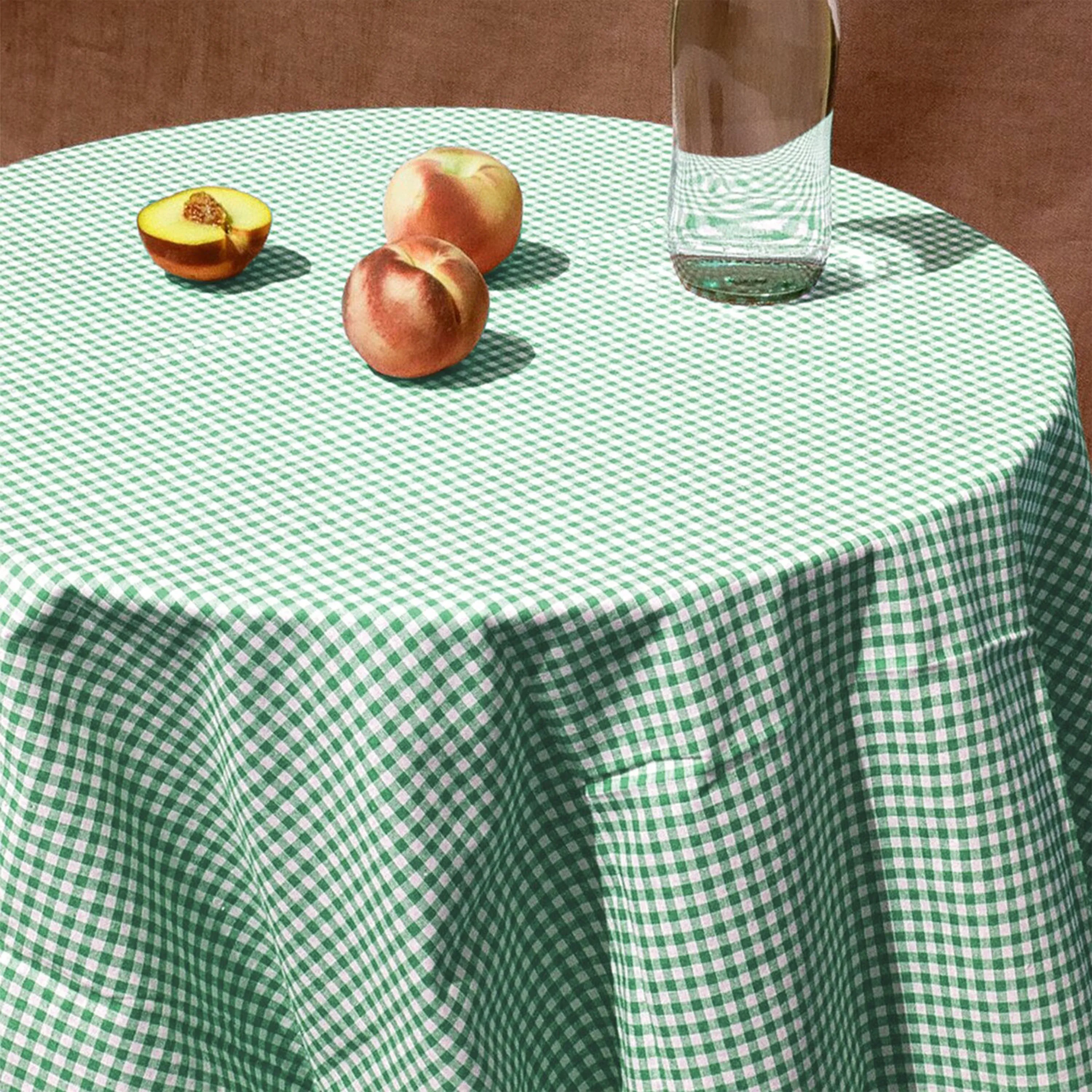 Vintage Checked Cotton Table Cloth