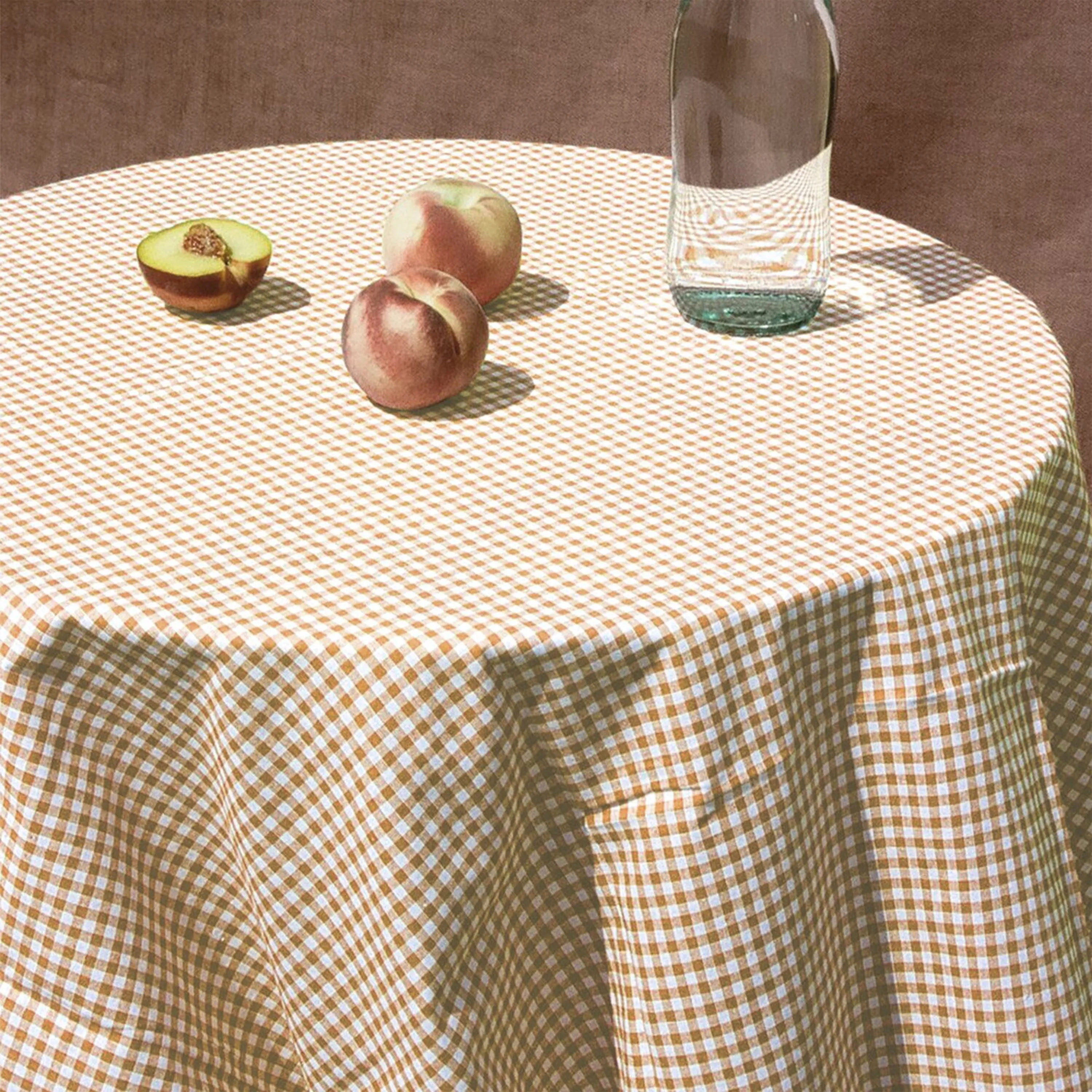 Vintage Checked Cotton Table Cloth