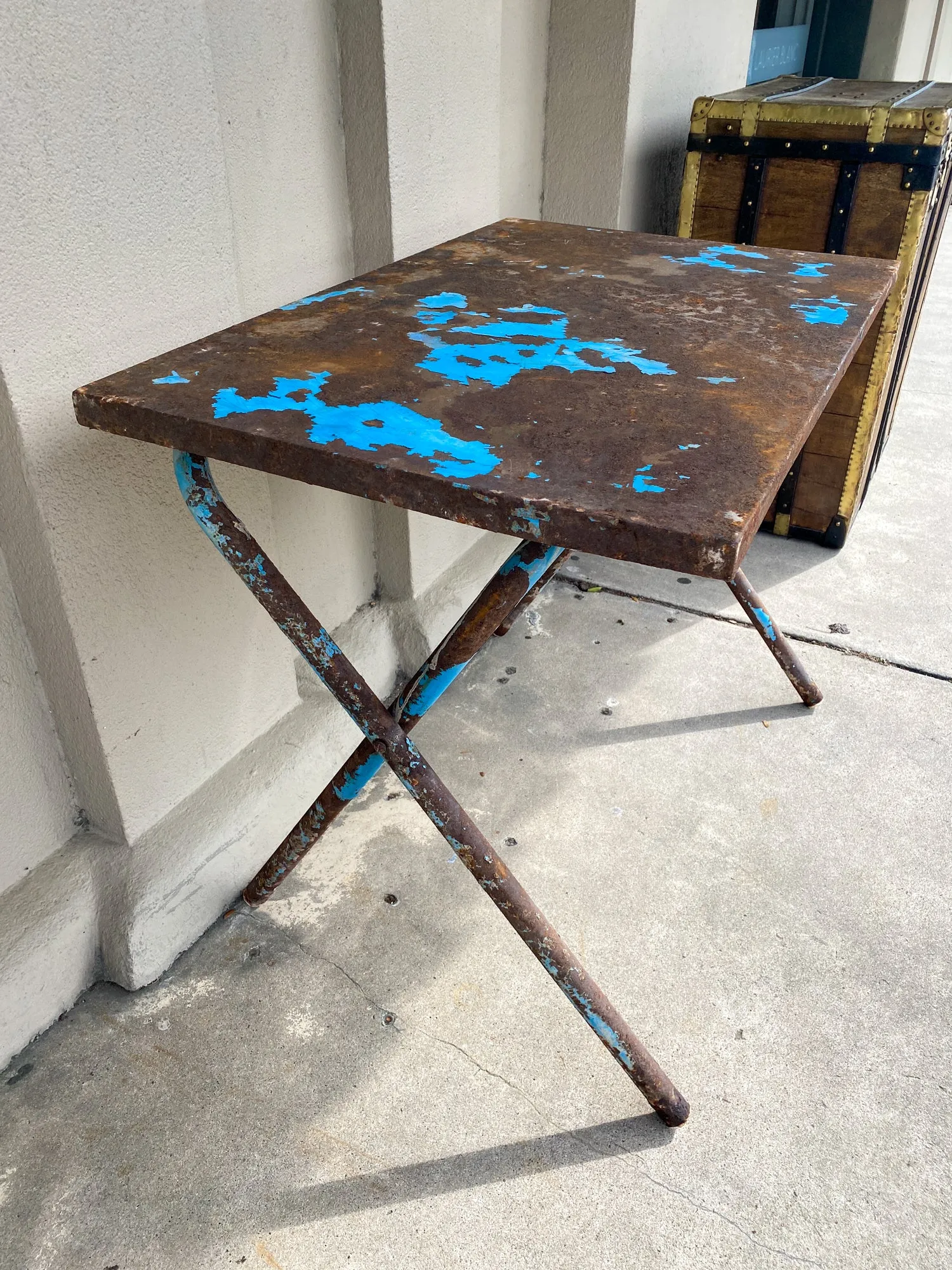 Vintage French Industrial Folding Table