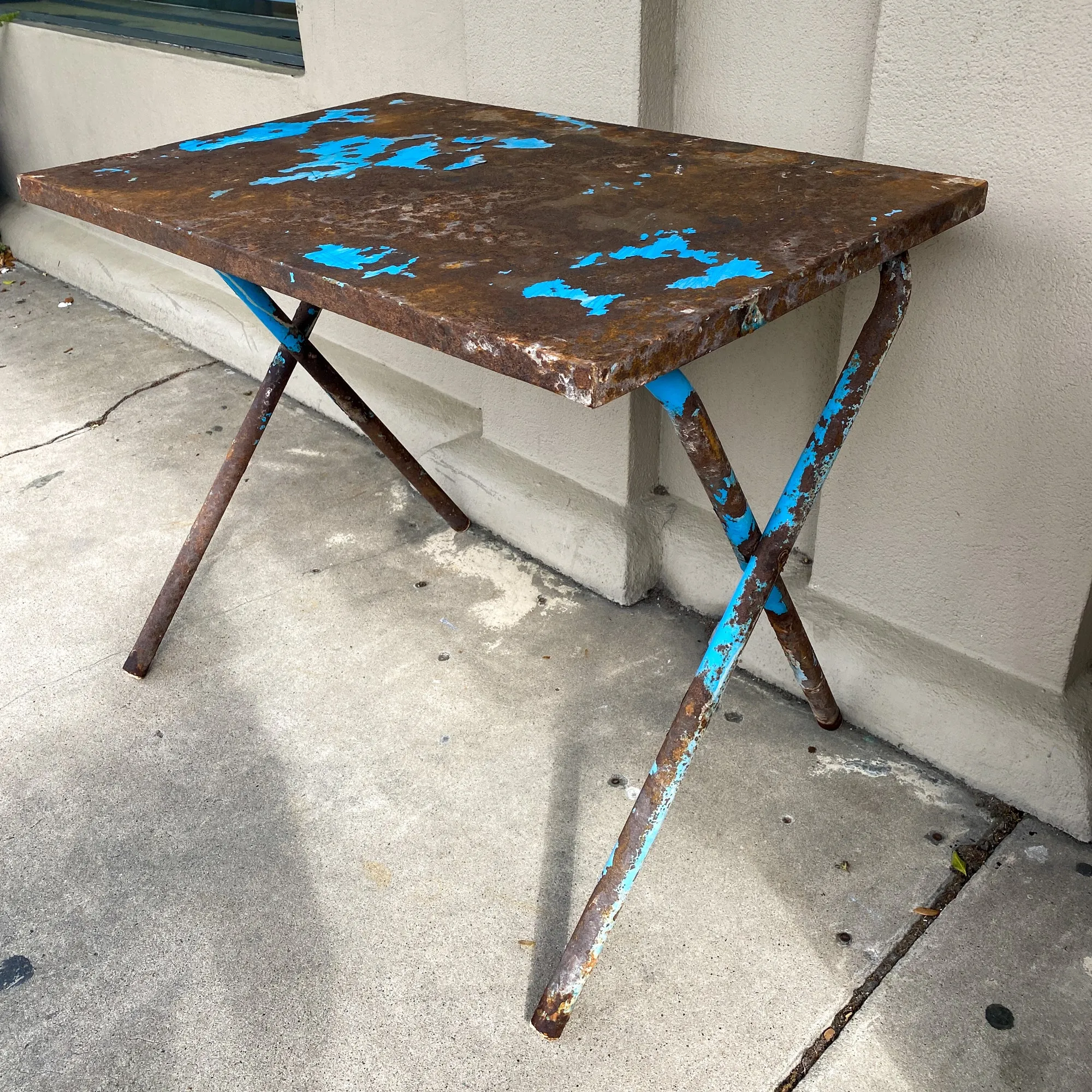 Vintage French Industrial Folding Table