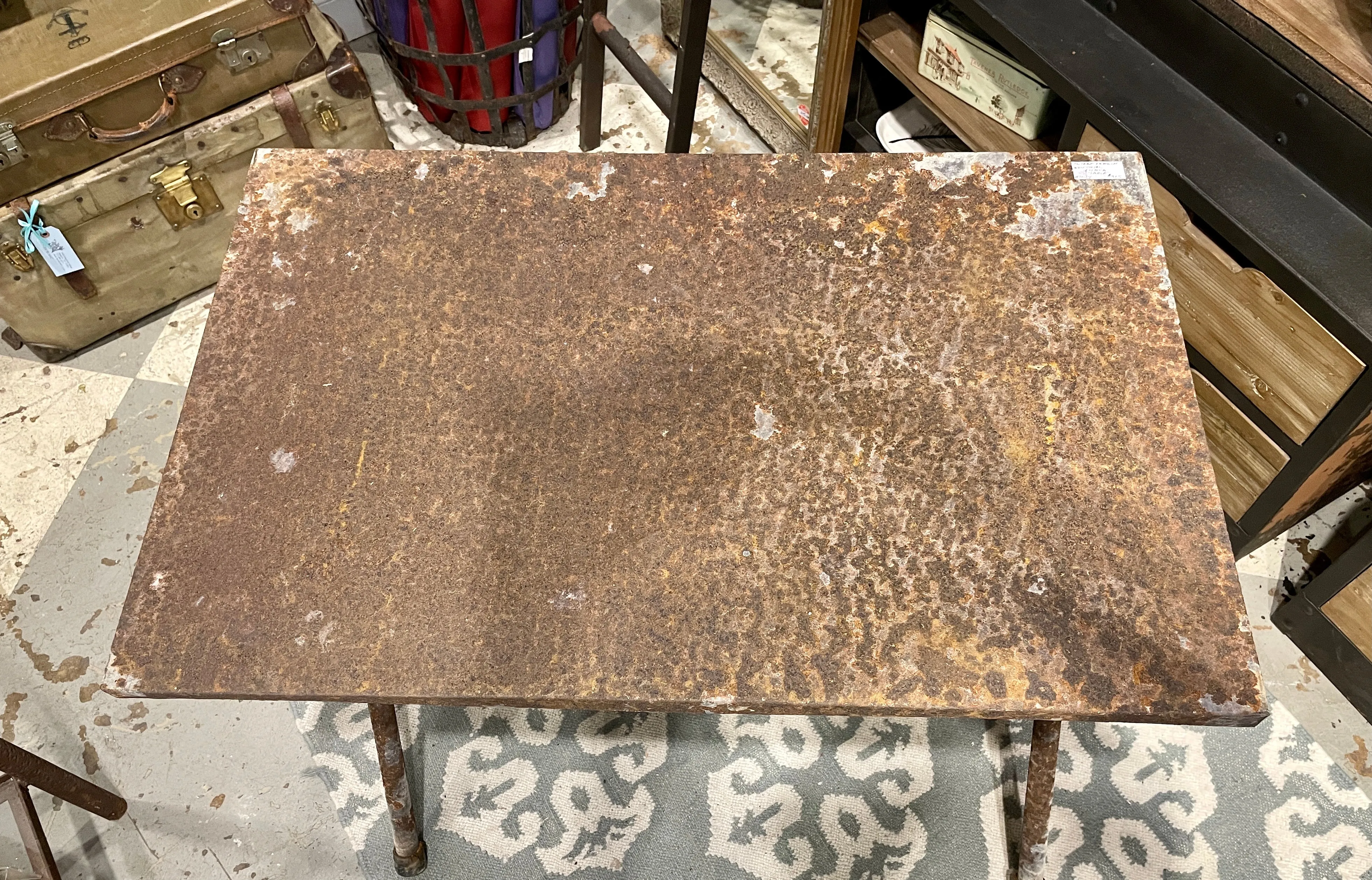 Vintage French Industrial Folding Table
