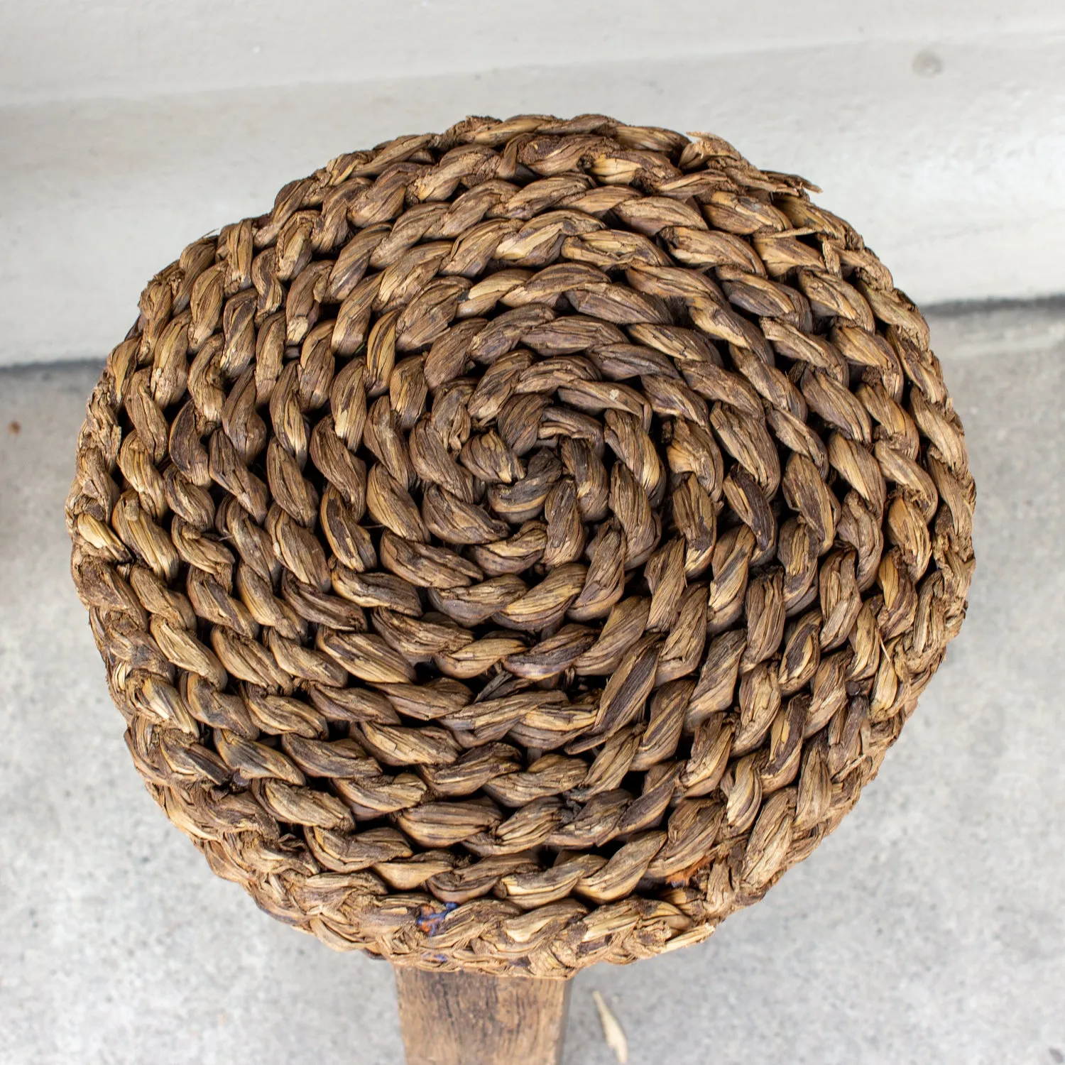 Vintage French "Milking Stools" with Braided Seats | Four Available