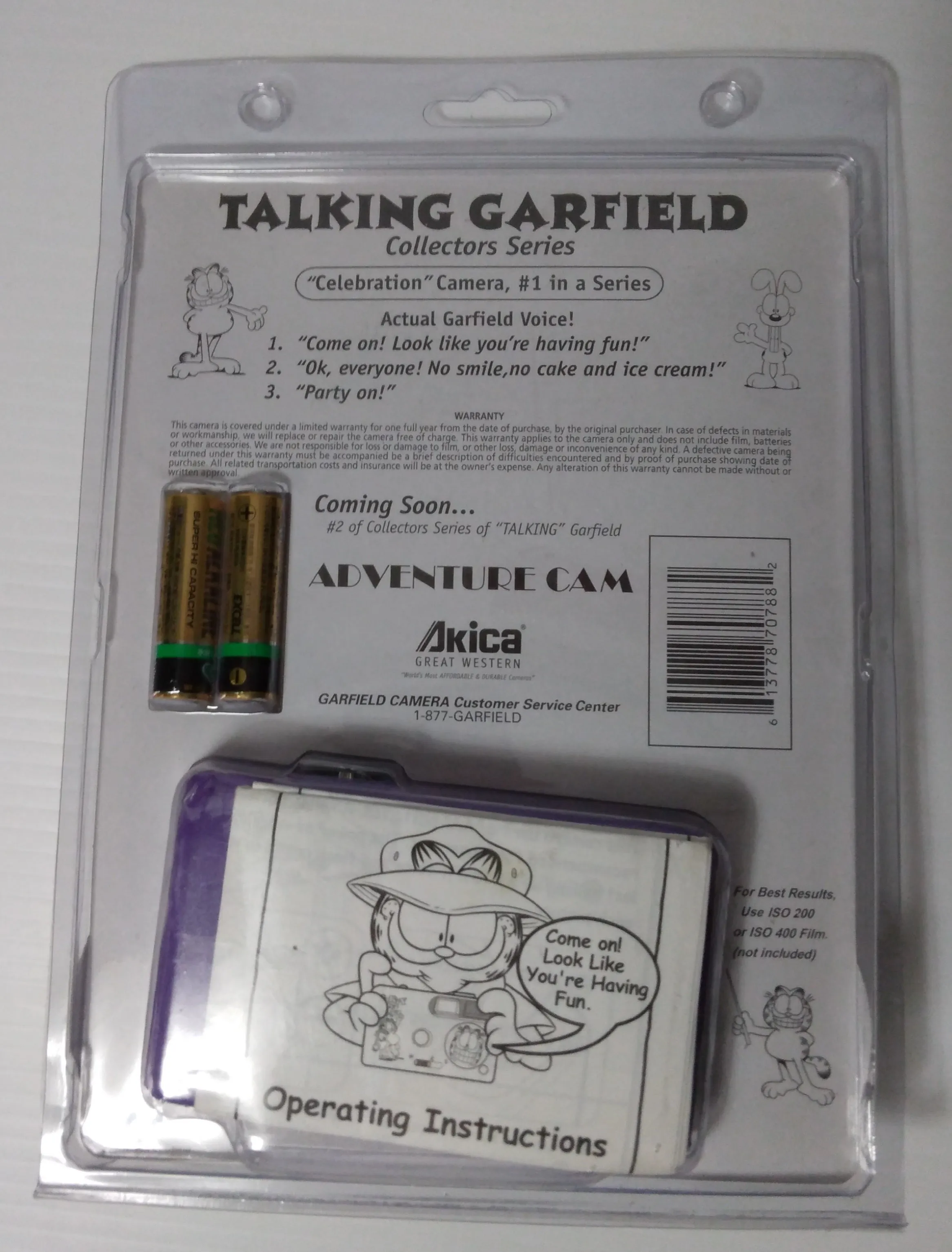 Vintage Garfield Talking Camera