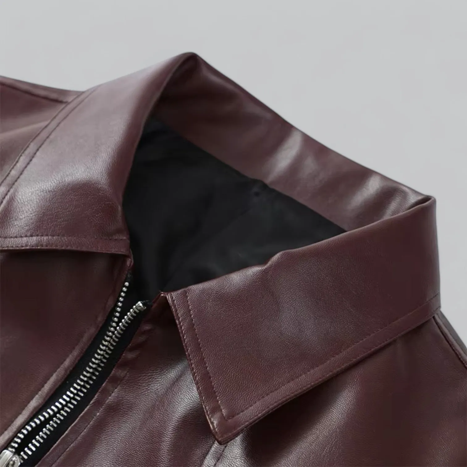 Vintage Leather Jacket for Men | Genuine Leather, Autumn/Winter Coat, Classic Design, Warm & Stylish Outerwear