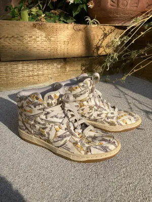 Vintage Liberty Print Airplanes Nike Dunk Sky High Tops