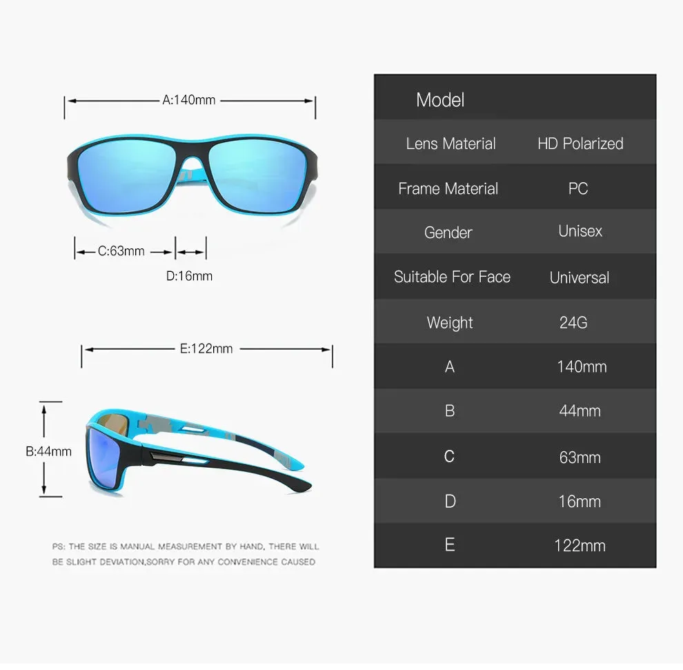 Vintage Polarized Sunglasses - Outdoor Sports Windproof Sand Classic Driving with UV400 Protection