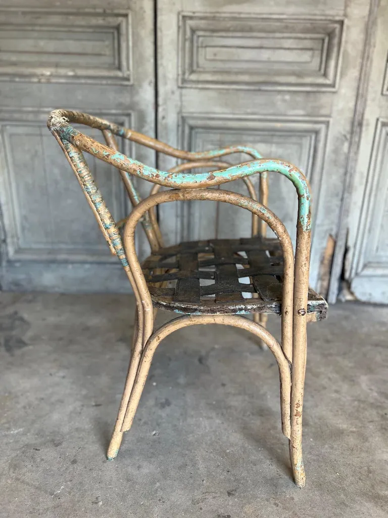 Vintage Spanish Bamboo Set/6 Chairs