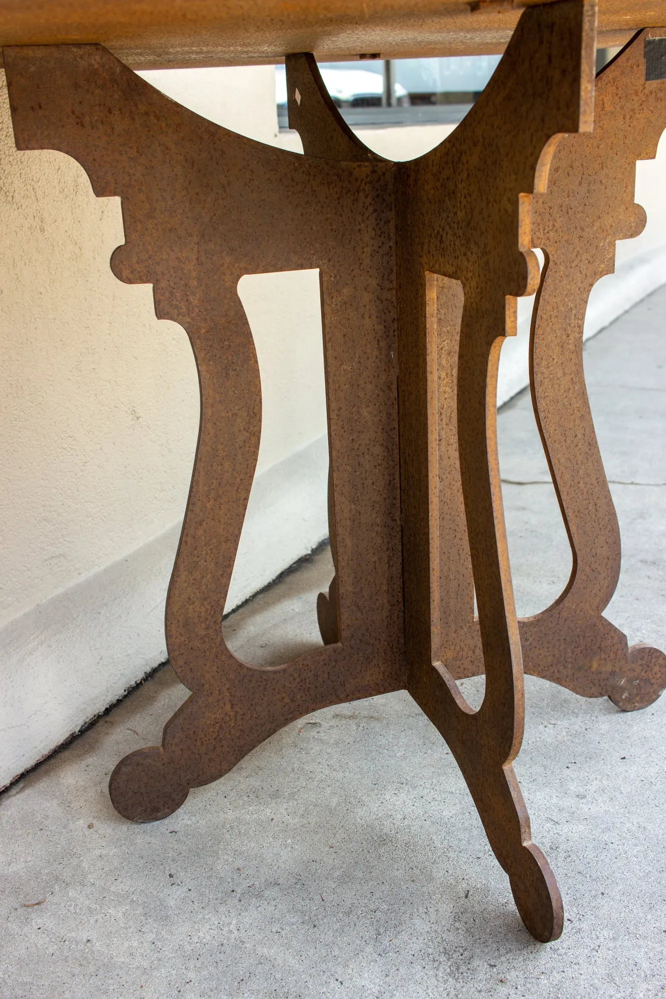 Vintage Spanish Iron Hexagonal Top Table