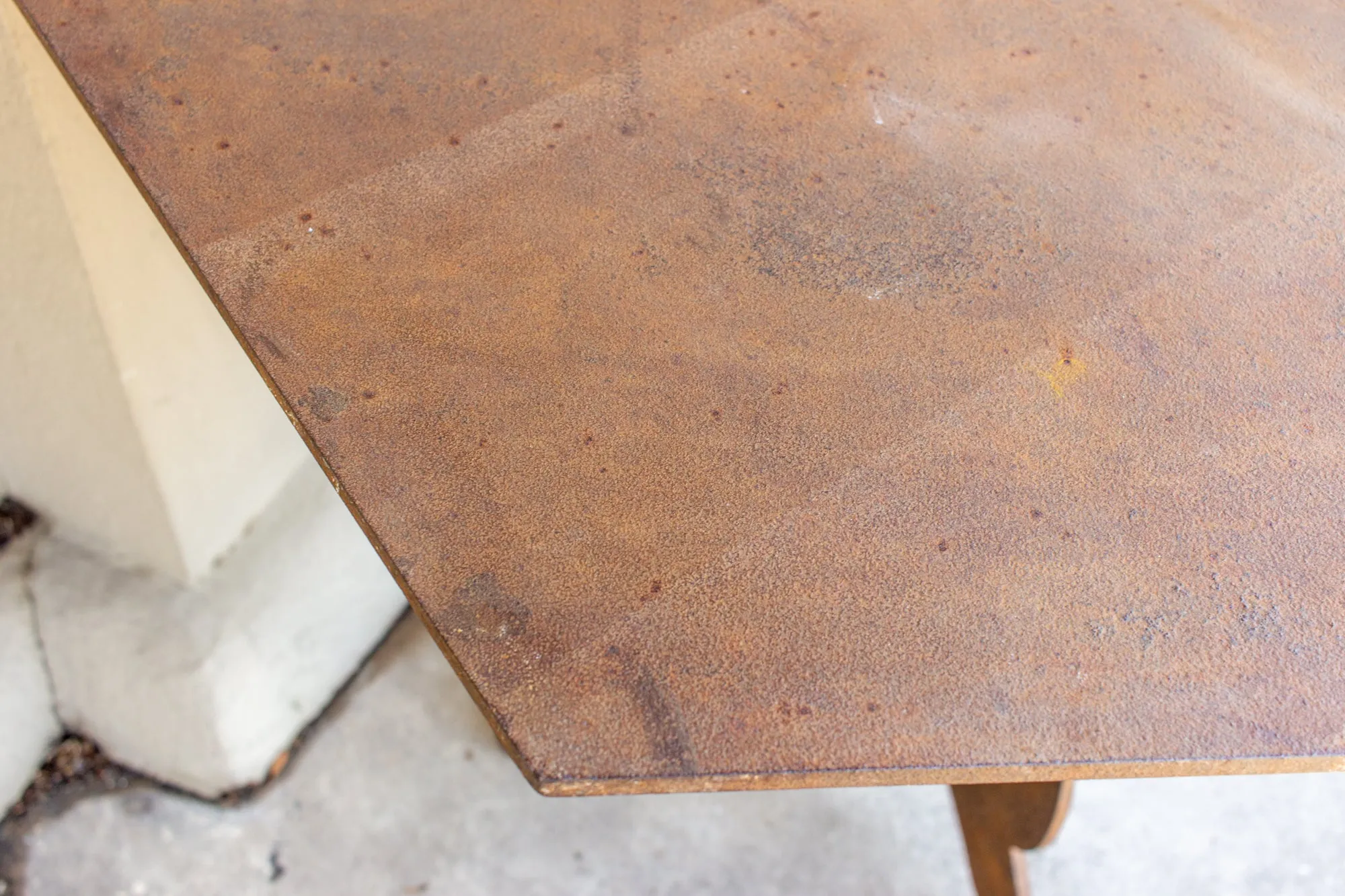 Vintage Spanish Iron Hexagonal Top Table