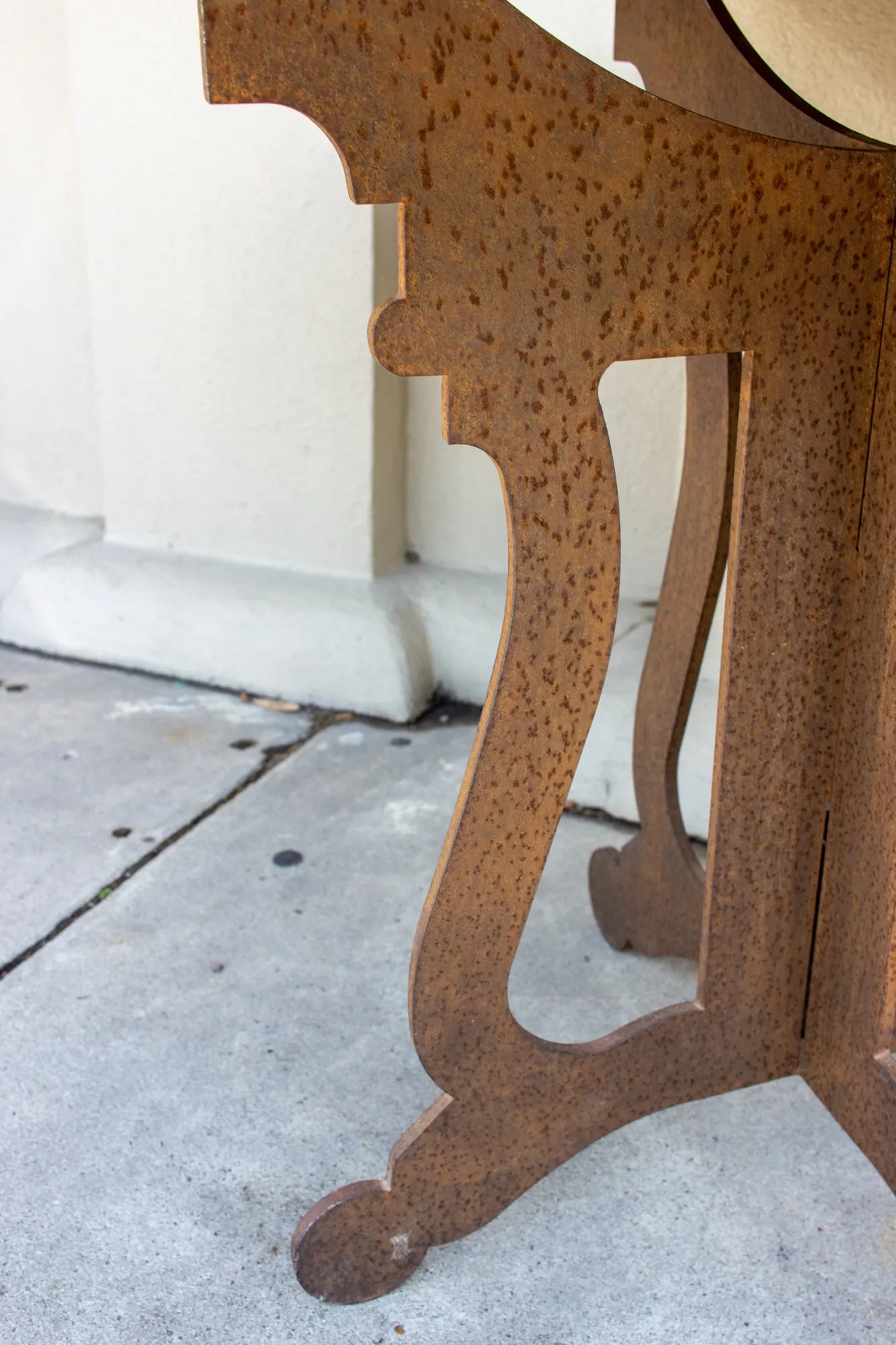 Vintage Spanish Iron Hexagonal Top Table