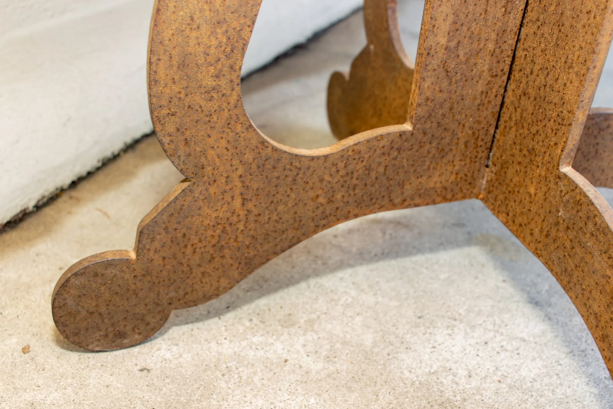 Vintage Spanish Iron Hexagonal Top Table