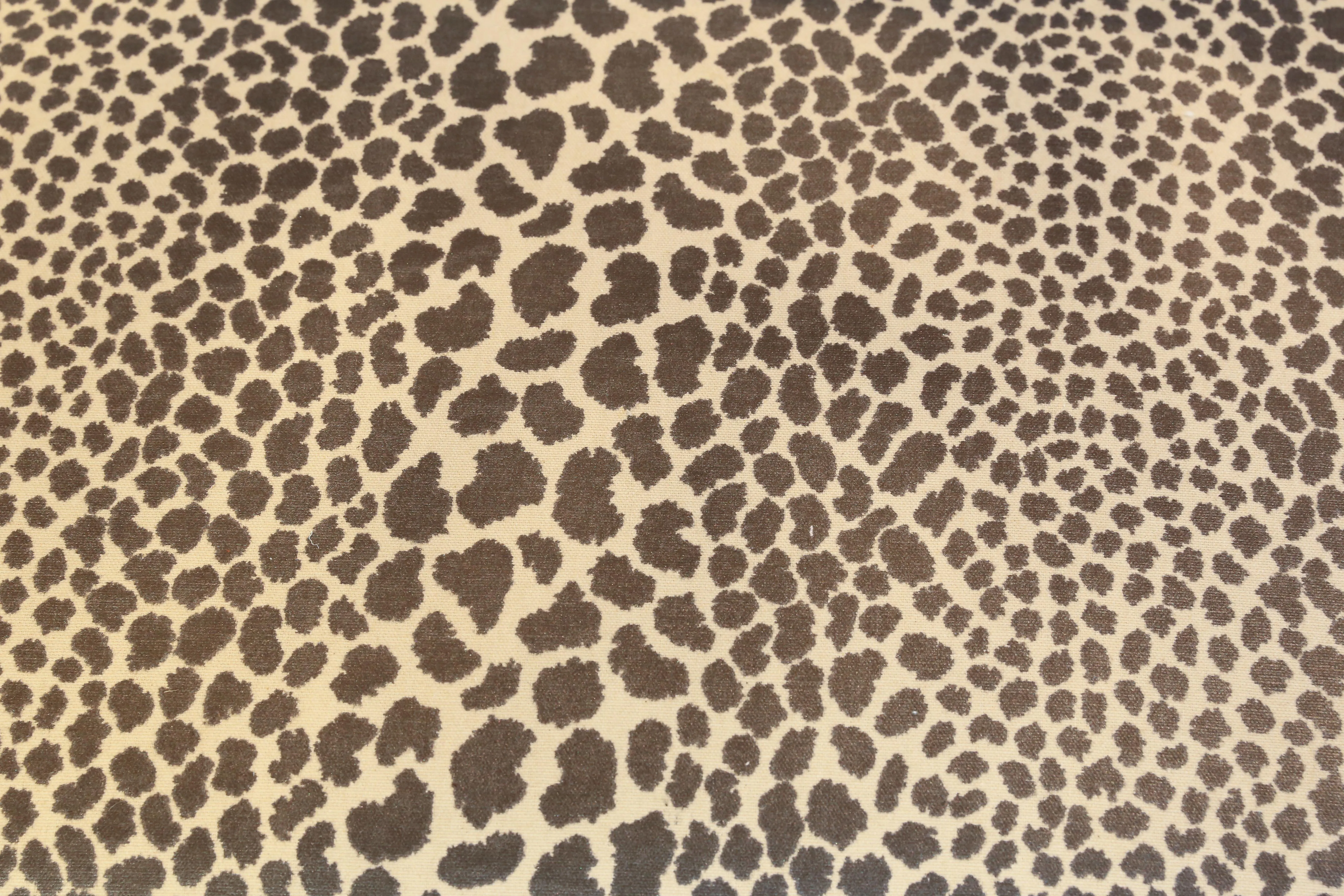 Vintage Willy Guhl Planter Bench with Cheetah Print Top