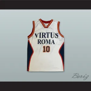 Virtus Roma 10 White Basketball Jersey