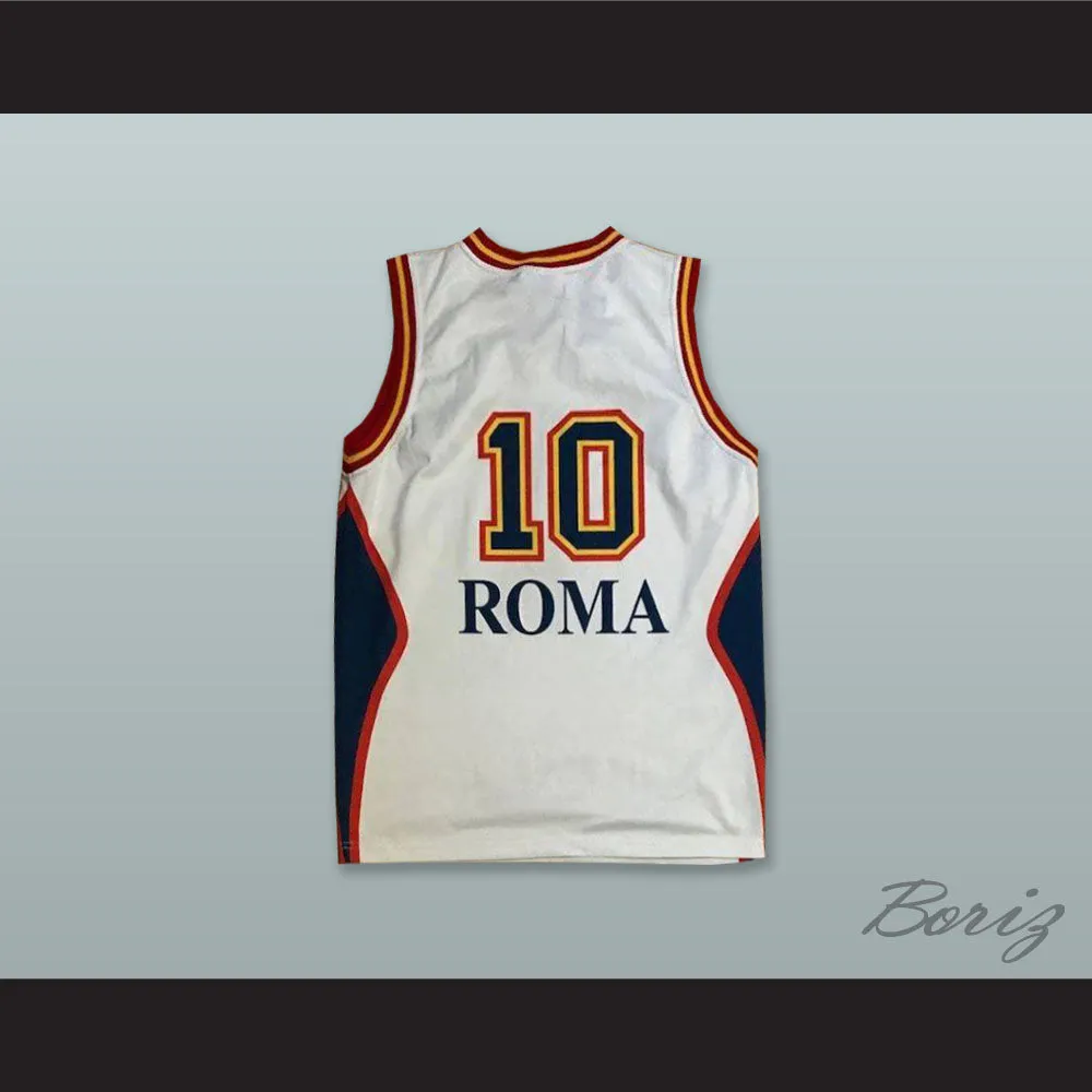 Virtus Roma 10 White Basketball Jersey
