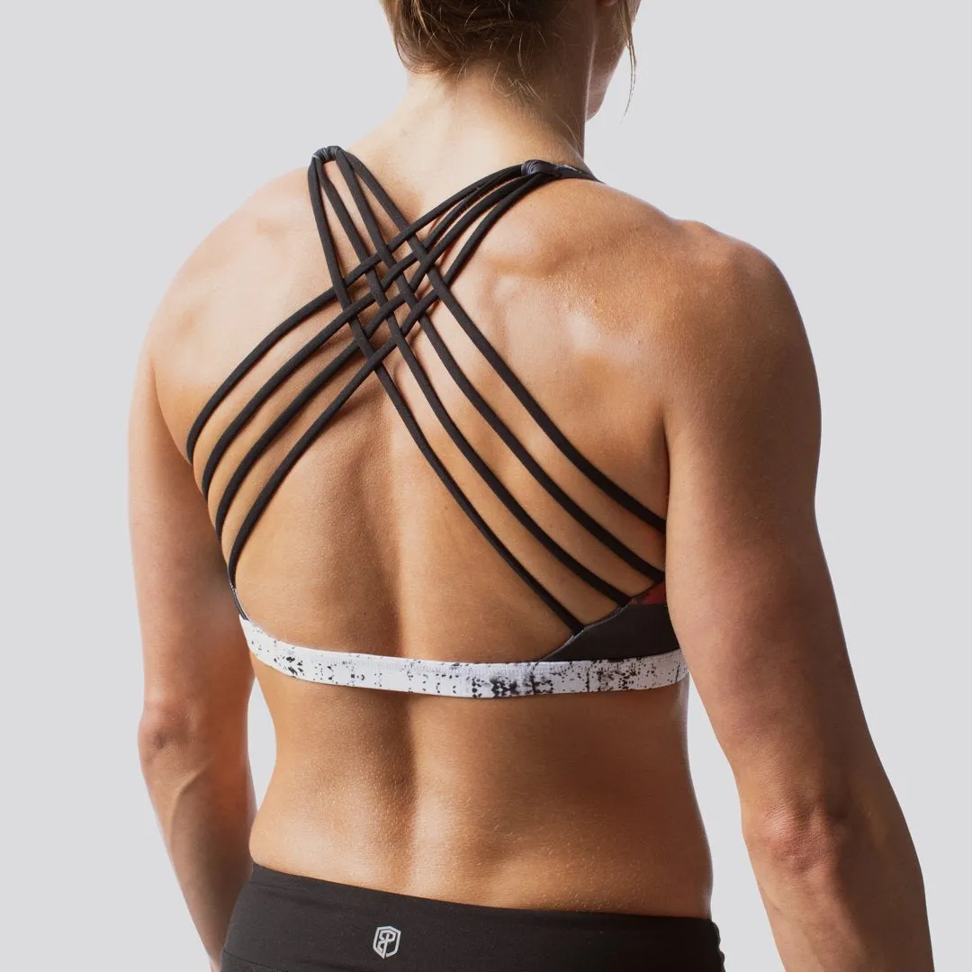 Vitality Sports Bra (Thin Red Line)