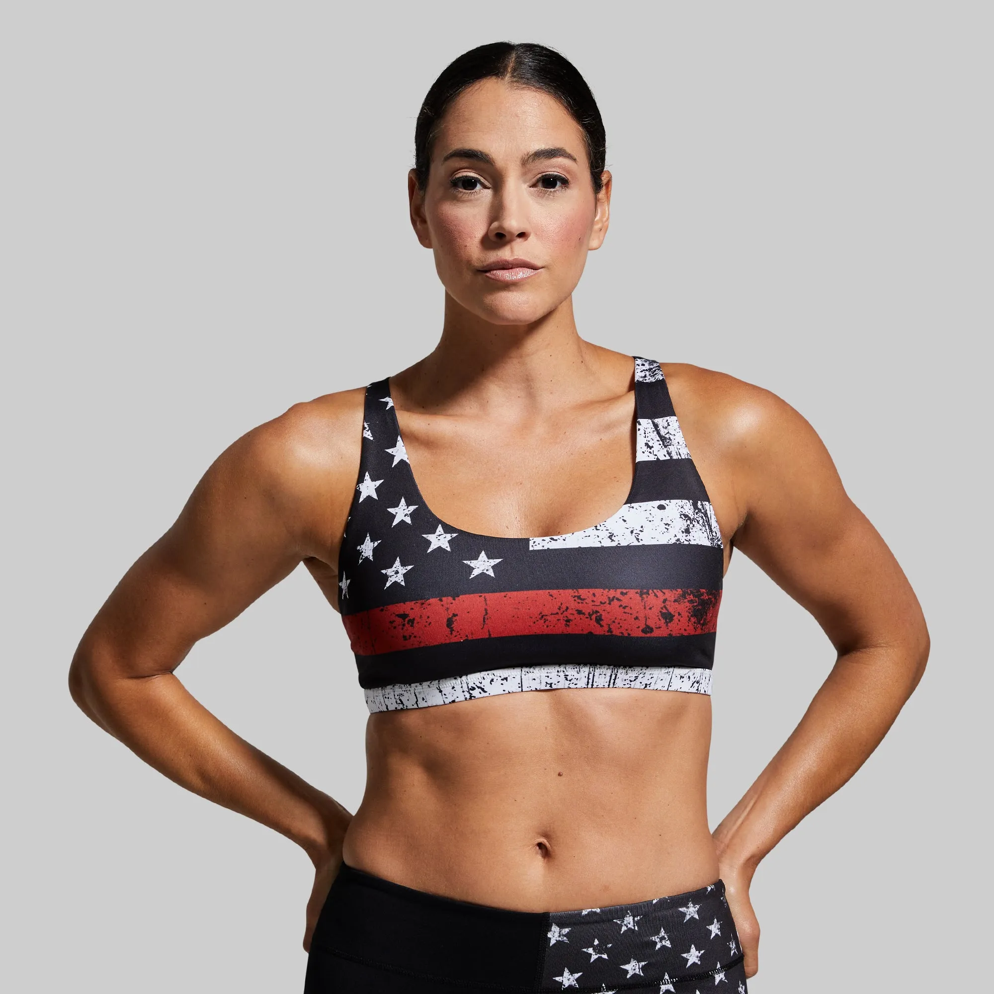 Vitality Sports Bra (Thin Red Line)