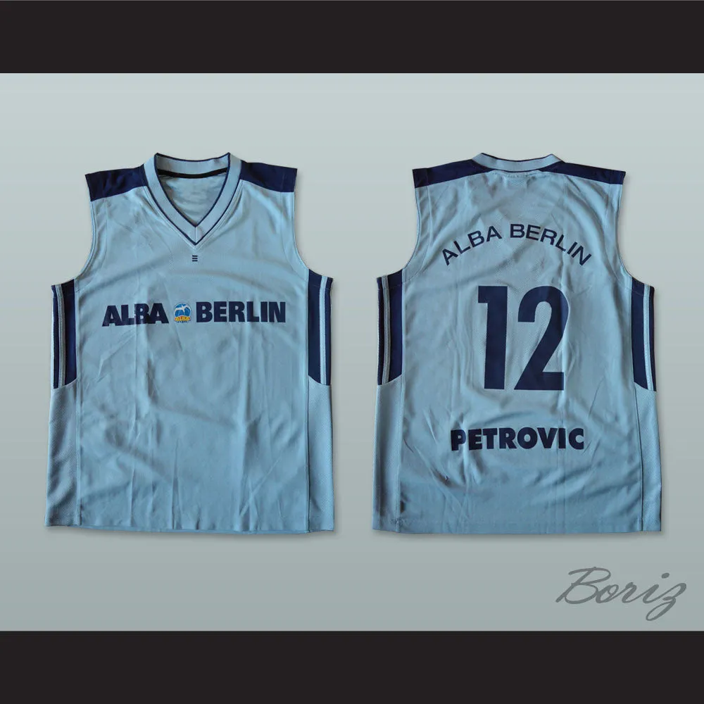 Vlade Petrovic 12 Alba Berlin Basketball Jersey