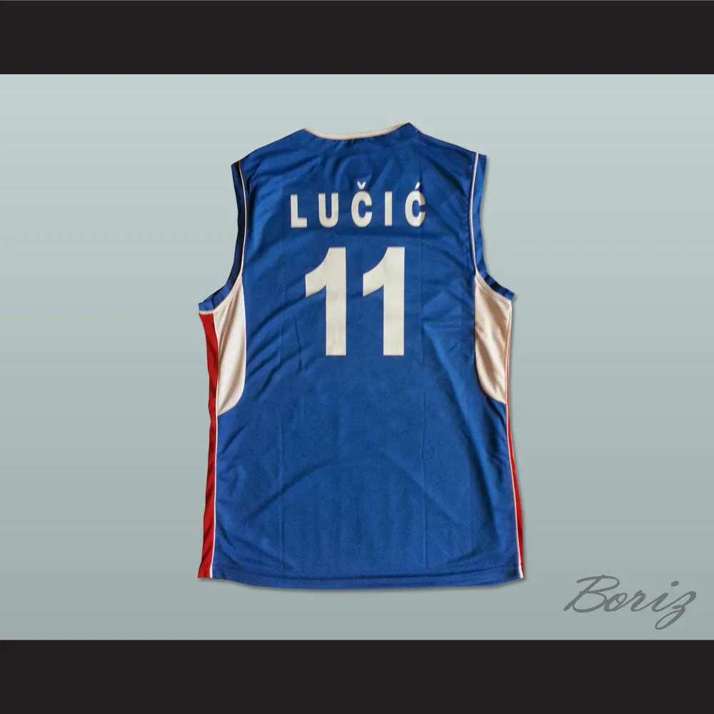 Vladimir Lucic 11 Serbia Basketball Jersey