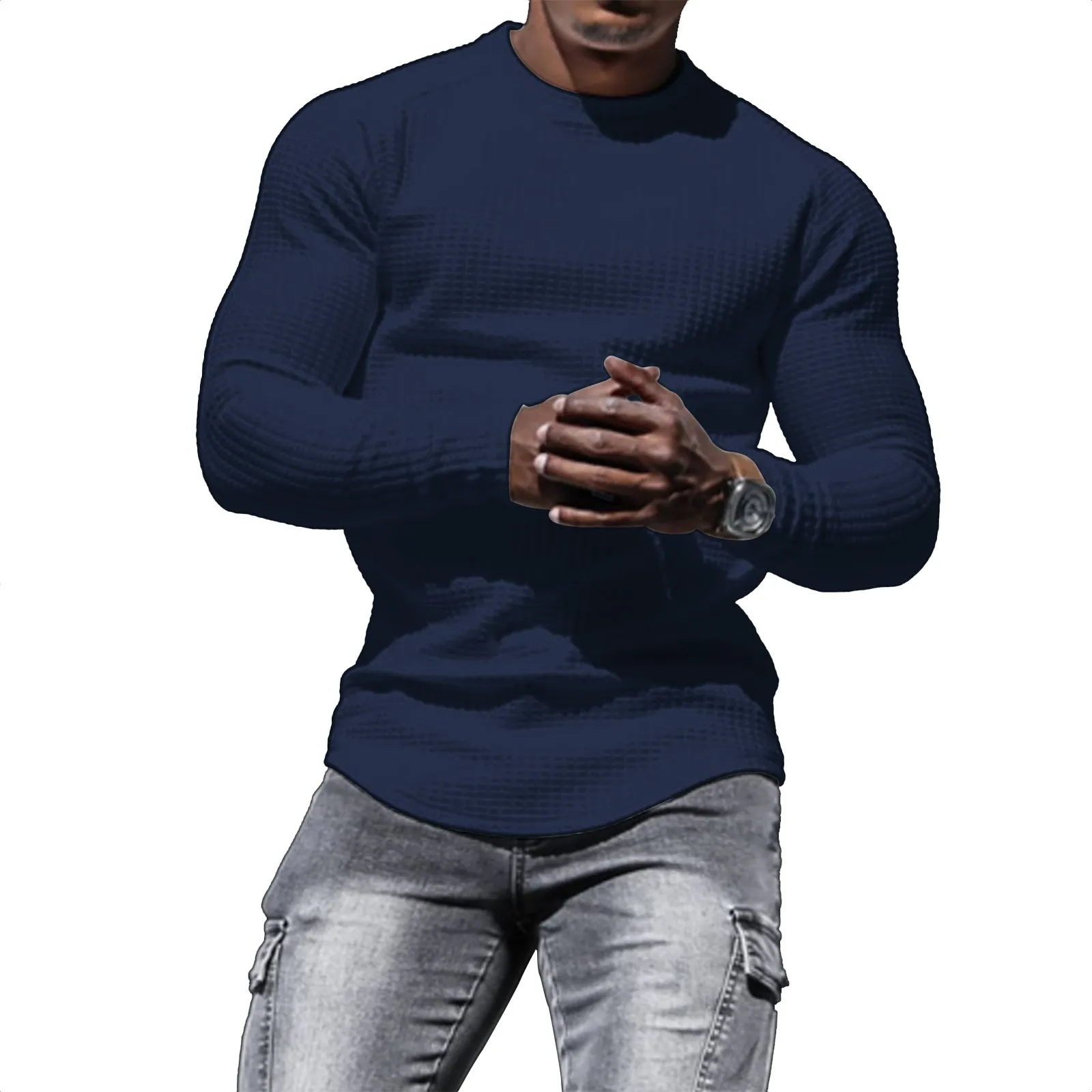 WAFFLE RAGLAN SWEATSHIRT