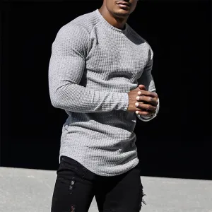 WAFFLE RAGLAN SWEATSHIRT