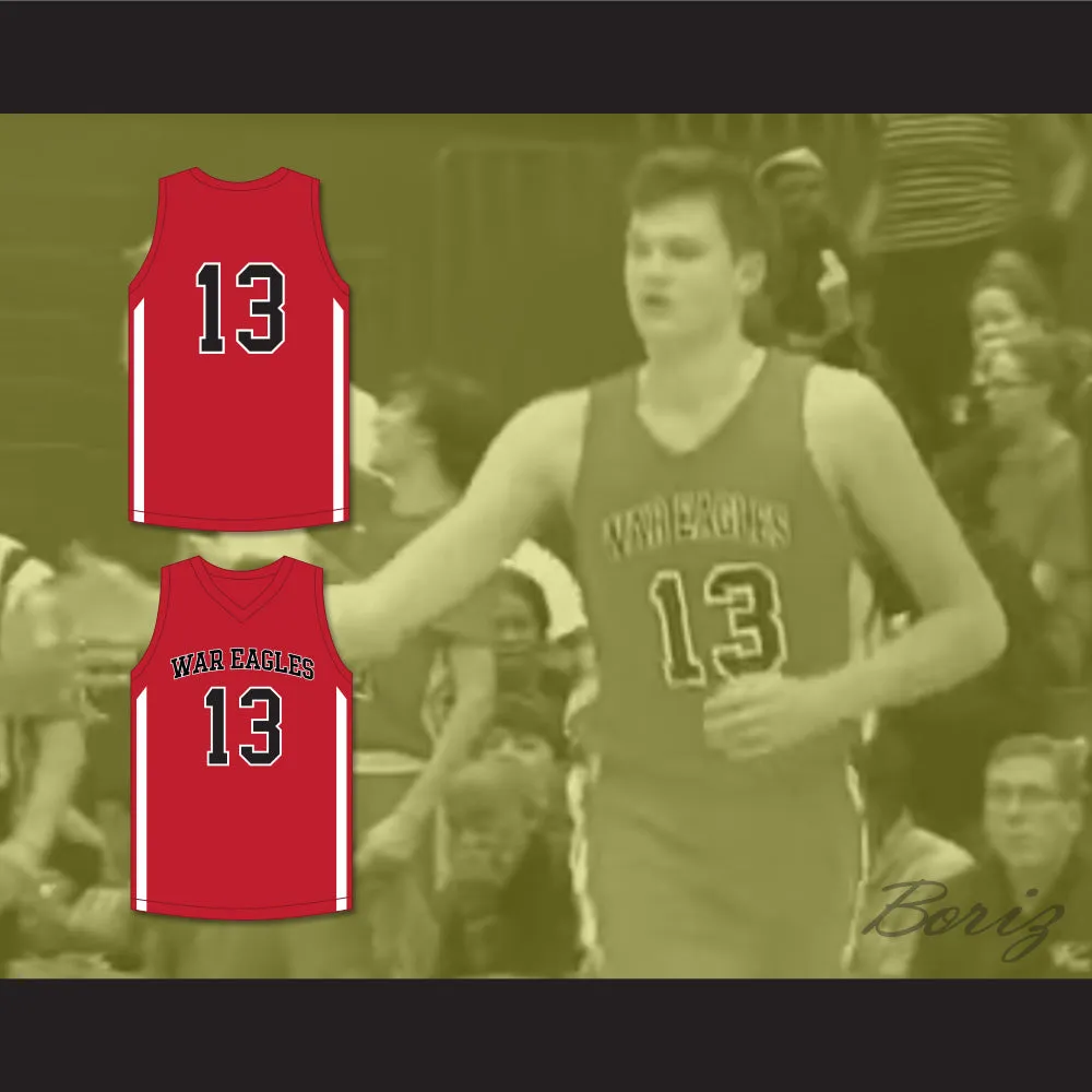 Walker Kessler 13 Woodward Academy War Eagles Red Basketball Jersey 1