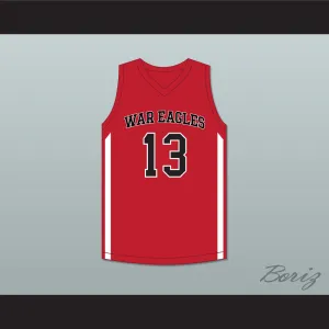 Walker Kessler 13 Woodward Academy War Eagles Red Basketball Jersey 1