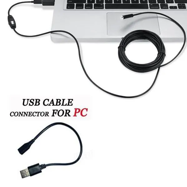 Waterproof 6-LED Borescope Camera For Android and PC