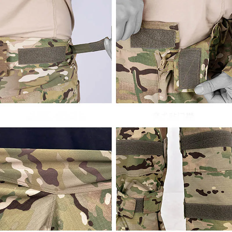 Waterproof Camo Tactical Big Pocket Pants for Combat Training