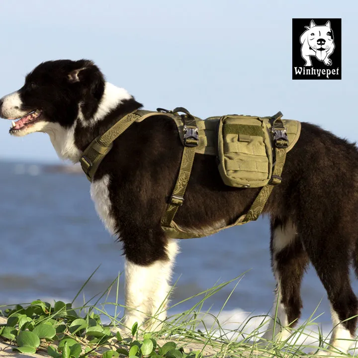 Whinhyepet Military Harness - Army Green, L