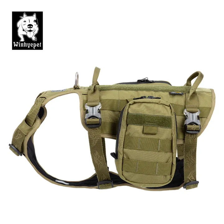 Whinhyepet Military Harness - Army Green, L