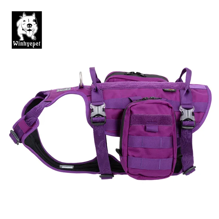 Whinhyepet Military Harness - Purple, M