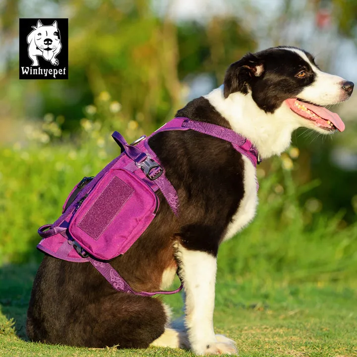 Whinhyepet Military Harness - Purple, M