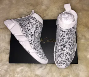 White Rhinestone Sneaker