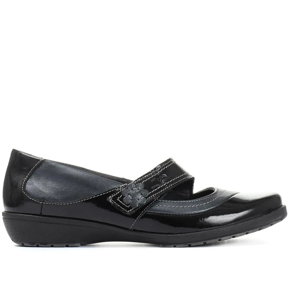 Wide Fit Leather Mary Jane - CAL1805 / 145 968