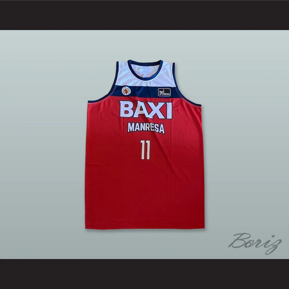 William Magarity 11 Basquet Manresa Spain Red Basketball Jersey