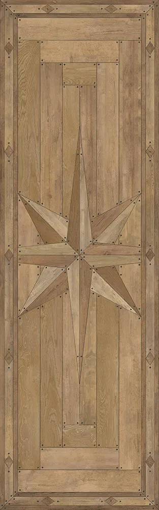 Williamsburg 18th-Century Joinery "Golden Beams" Vinyl Floorcloth - Spicher & Co.