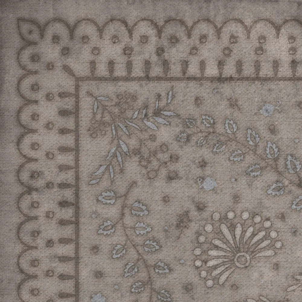 Williamsburg Cozens "Foggy Foggy Dew" Vinyl Floorcloth - Spicher & Co.