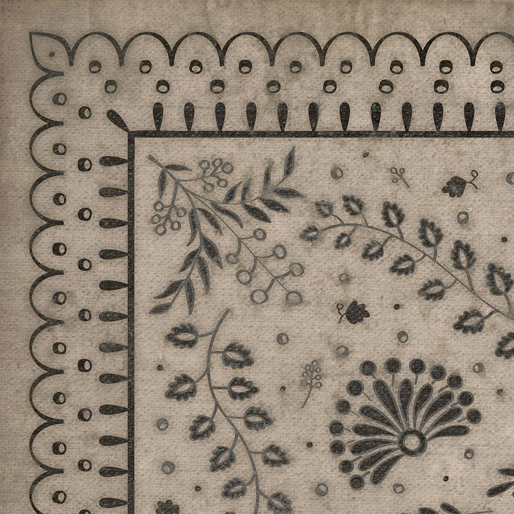 Williamsburg Cozens "Over the Hills and Far Away" Vinyl Floorcloth - Spicher & Co.