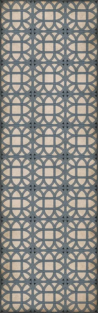 Williamsburg Lamerie Lattice "James Geddy" Vinyl Floorcloth - Spicher & Co.