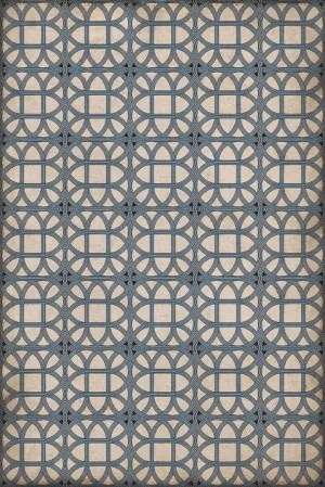 Williamsburg Lamerie Lattice "James Geddy" Vinyl Floorcloth - Spicher & Co.