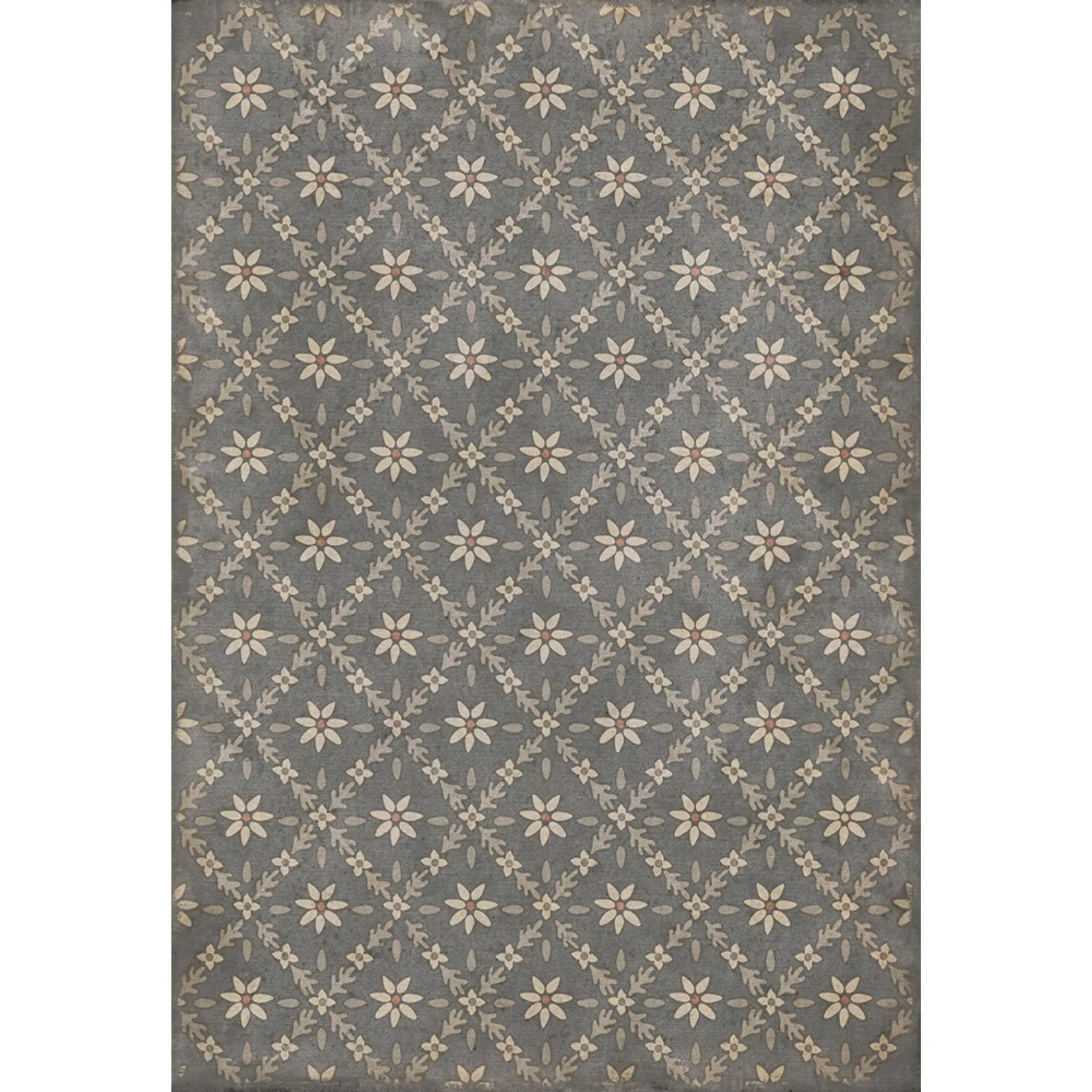 Williamsburg Naturalist "Mitchell" Vinyl Floorcloth - Spicher & Co.