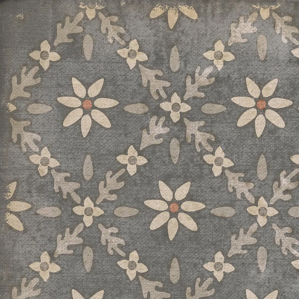 Williamsburg Naturalist "Mitchell" Vinyl Floorcloth - Spicher & Co.