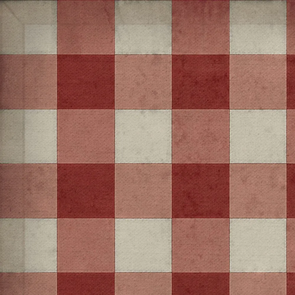 Williamsburg "Gingham Canvas- Red" Floorcloth - Spicher & Co.