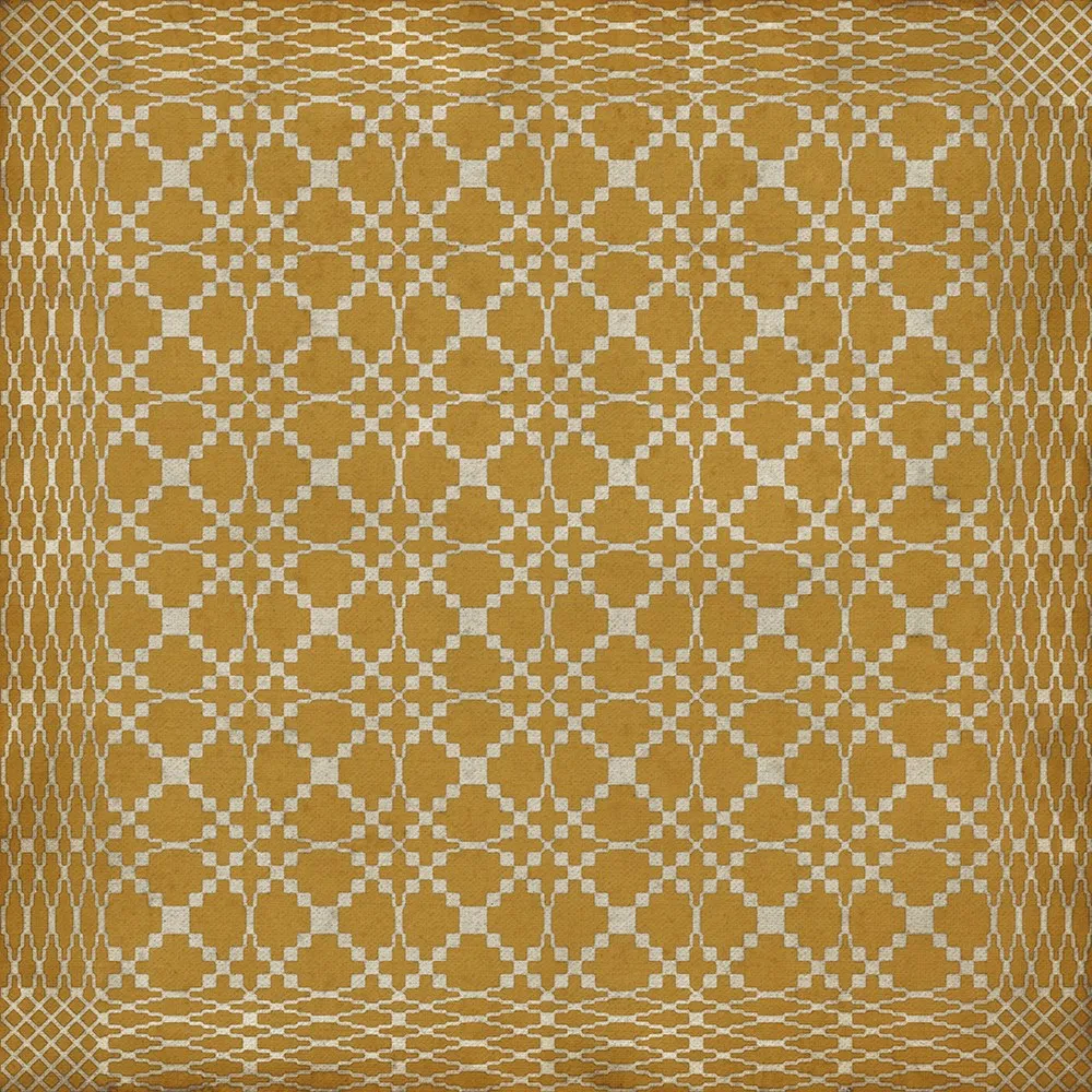 Williamsburg Woven "Essex EST 1692" Vinyl Floorcloth - Spicher & Co.