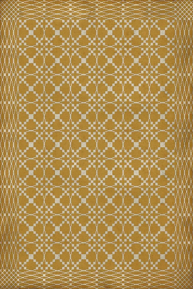 Williamsburg Woven "Essex EST 1692" Vinyl Floorcloth - Spicher & Co.