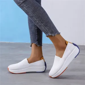 Women Casual Solid Color Breathable Sneakers